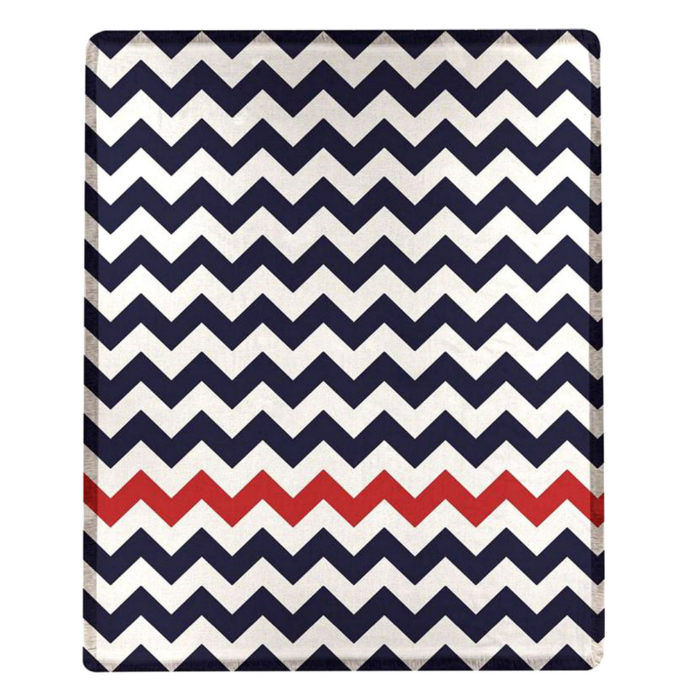 NWT Nautical Chevron Stripe Lightweight Throw